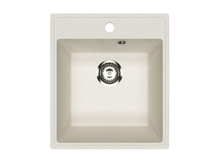 Мойка для кухни BAU Stil Pro 43х49, без выпуска, белый песок