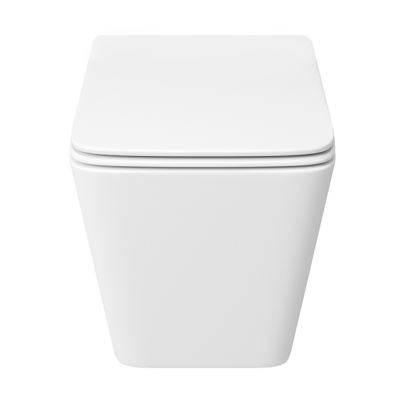 Комплект BAU 6 в 1: усиленная инсталляция BAU IDEAL, унитаз подвесной безободковый Bau Stil 49х35, сиденье дюропласт микролифт, клавиша BAU Wheel антивандальная, нерж. сталь хром