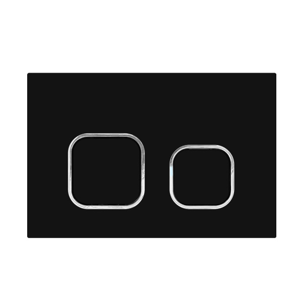 Кнопка смыва BAU Strike для инсталляции IDEAL, черная матовая E00103