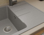 Мойка для кухни оборачиваемая с крылом BAU Stil Gray stone 76х50, выпуск с сифоном в комплекте, серый камень