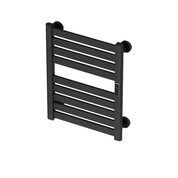 Полотенцесушитель дизайнерский электрический BAU Elite Elegant Black 60х45, подключение справа, черный матовый