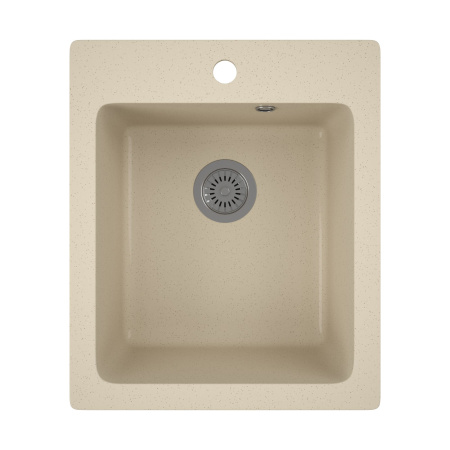 Мойка для кухни BAU Stil Sand 42х50, выпуск с сифоном в комплекте, бежевый песок