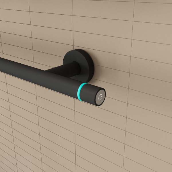 Полотенцесушитель электрический BAU M Black 41,5х61,5, черный матовый