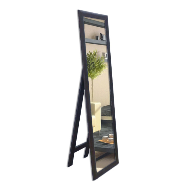 Зеркало напольное интерьерное Bau Full-length 160х45 гримерное, прямоугольное в полный рост, рама венге