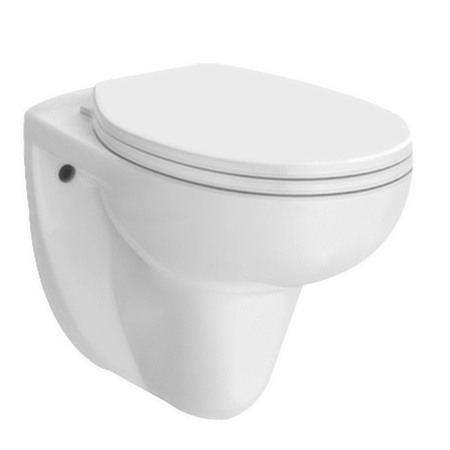 Унитаз подвесной безободковый Bau Novo, быстросъемное сиденье микролифт