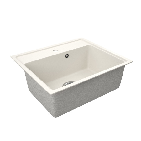 Мойка для кухни BAU Stil Pro 49х42 без выпуска, белый песок