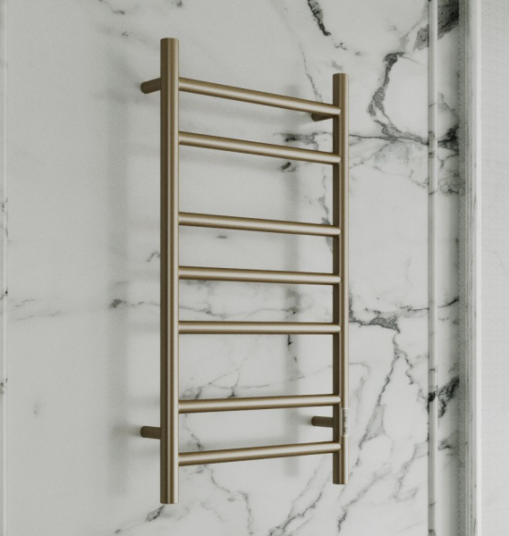 Полотенцесушитель электрический BAU Stil 40х80, 7 планок, универсальный, антикварная бронза