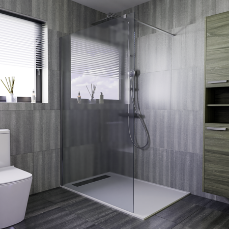 Душевая перегородка BAU Stil 190х120 см прозрачное стекло 6 мм, хромированный профиль