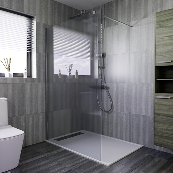 Душевая перегородка BAU Stil 190х120 см прозрачное стекло 6 мм, хромированный профиль