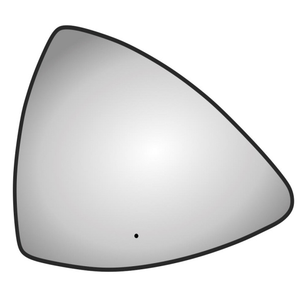 Зеркало Bau Triangle Loft 90х70, с LED фоновой подсветкой, бесконтактным сенсором, черной окантовкой