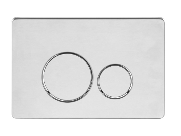 Кнопка смыва BAU Wheel антивандальная для инсталляции IDEAL, нержавеющая сталь брашированная E00118