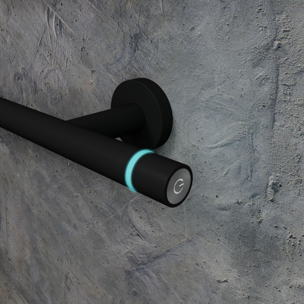 Полотенцесушитель электрический BAU E Black 41х53, черный матовый