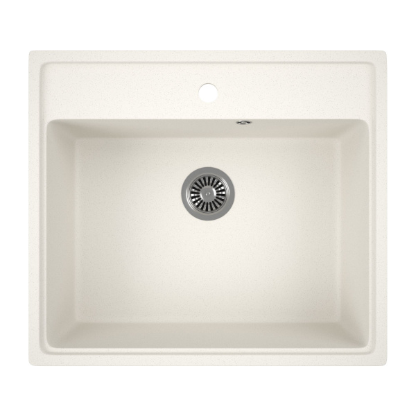 Мойка для кухни BAU Stil Pro 57х50 без выпуска, белый песок