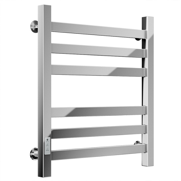 Полотенцесушитель электрический профильный Маргроид BAU В81/10 50х60, 2 вставки 3х3 размер 30*10 с таймером слева