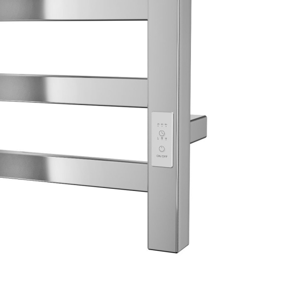 Полотенцесушитель электрический профильный BAU Hotel 50х100, 10 планок, универсальный, нерж. сталь полированная