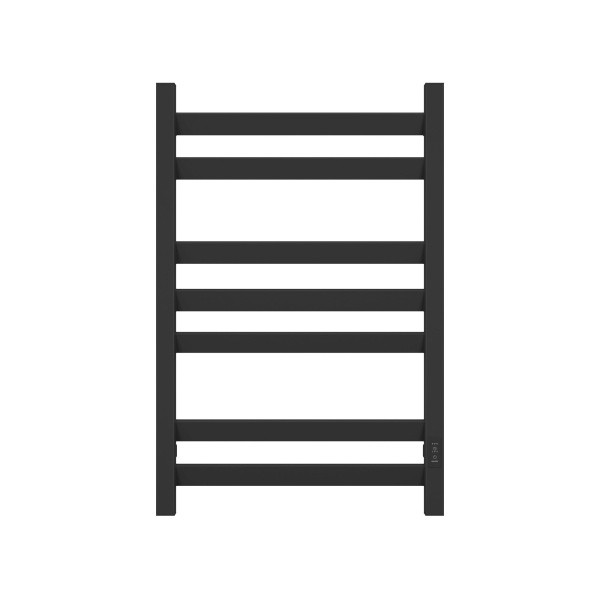 Полотенцесушитель электрический профильный BAU Hotel Veer 50х80, 7 планок, универсальный, черный матовый RAL 9005