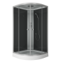Душевая кабина BAU Dream Hit Black 90x90х215, прозрачное закаленное стекло, черная