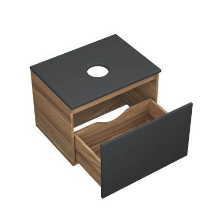 Тумба подвесная под раковину Bau Dream Blackwood 60, 1 ящик графит