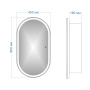Зеркальный шкаф Bau Kups 45х80 White Edition, LED, сенсор на взмах, лев/прав., белый