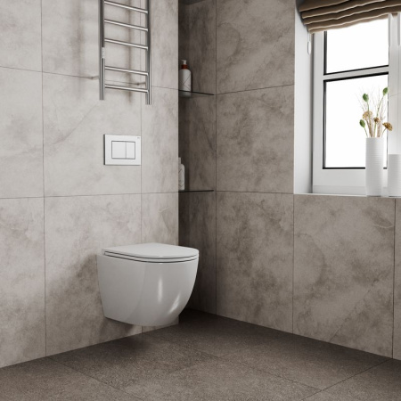 Комплект BAU 6 в 1: инсталляция BAU PRO, унитаз подвесной торнадо Bau Dream Hurricane-2, сиденье дюропласт микролифт, клавиша BAU Stil, белый глянец