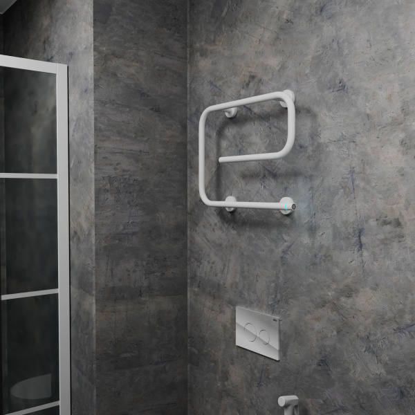 Полотенцесушитель электрический BAU E White 41х53, белый матовый