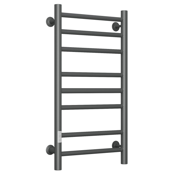 Полотенцесушитель электрический Маргроид BAU В10 Gun Grey 40х80, П8 темно-серый металлик с таймером с таймером слева