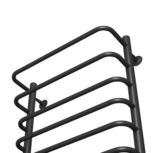 Полотенцесушитель электрический Маргроид BAU В8 Каскад 50х80, П8 с таймером справа, черный матовый RAL 9005