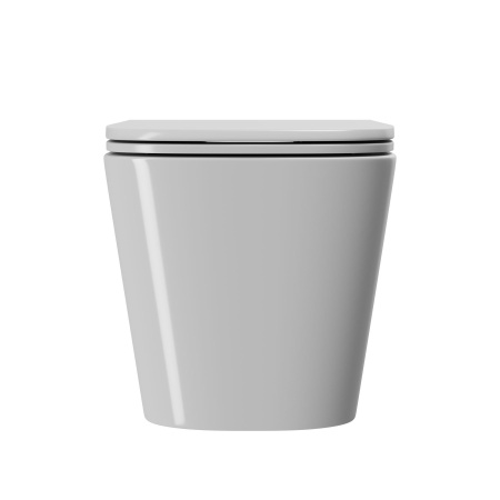 Унитаз подвесной безободковый вихревой Bau Stil Hurricane, быстросъемное тонкое сиденье дюропласт микролифт