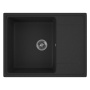 Мойка для кухни с крылом BAU Stil Pro 65х50, без выпуска, черный камень