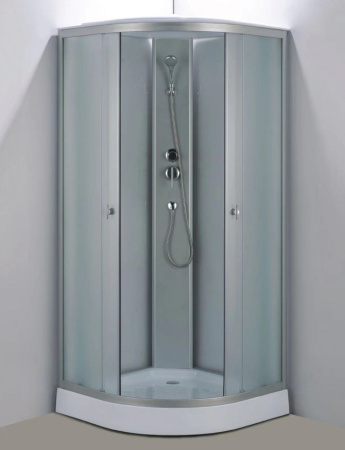 Душевая кабина BAU Dream Hit Black 90x90х215, прозрачное закаленное стекло, белая