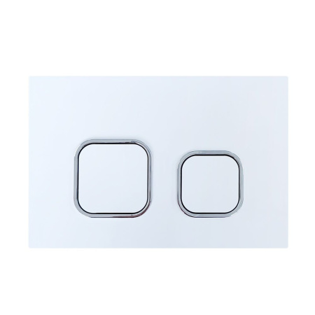 Кнопка смыва BAU Strike для инсталляции IDEAL, белая/хром E00104