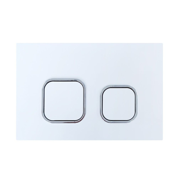 Кнопка смыва BAU Strike для инсталляции IDEAL, белая/хром E00104