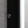 Зеркальный шкаф Bau Elite 35х65 Black Edition Soft touch, LED, сенсор, черный левый