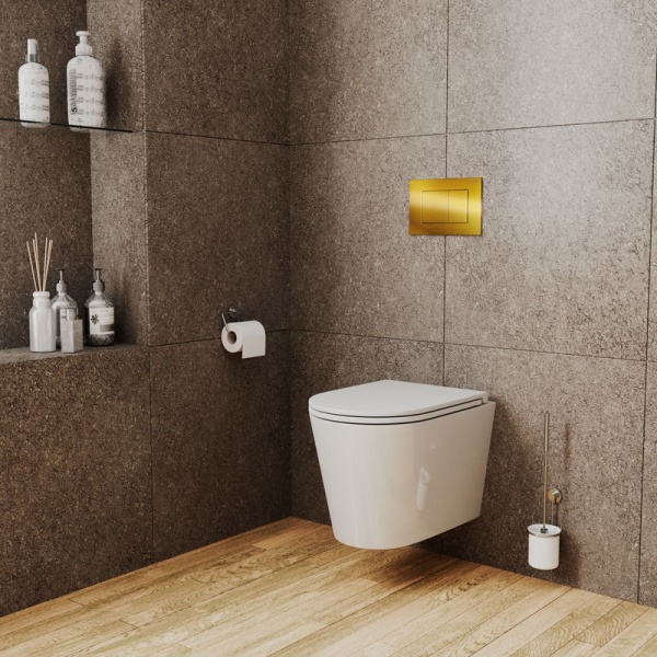 Комплект BAU 6 в 1: инсталляция BAU PRO, унитаз подвесной торнадо Bau Nimb Hurricane-2, сиденье дюропласт микролифт, клавиша из стекла BAU Dream