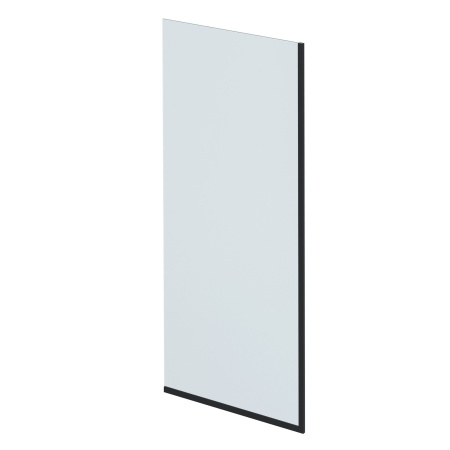 Шторка на ванну стеклянная BAU Stil Black 140х70 см прозрачное стекло, черный матовый профиль