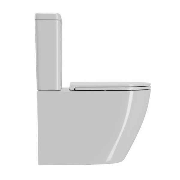 Унитаз компакт напольный безободковый Bau Dream PRO, сиденье микролифт