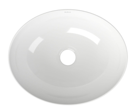 Раковина накладная со смесителем и выпуском (овальная BAU Nimb 41х33, белая + смеситель Hotel Still, нер. сталь, выпуск клик-клак белый)