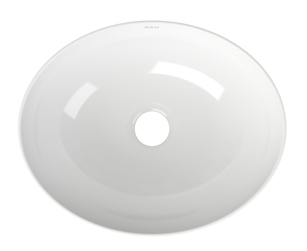 Раковина накладная со смесителем (овальная BAU Nimb 41х33, белая + смеситель высокий Hotel Black, черный)