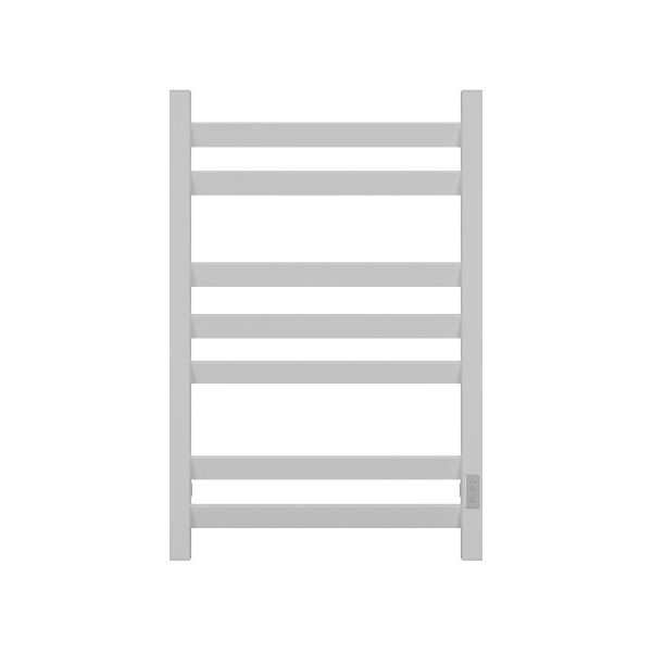 Полотенцесушитель электрический профильный BAU Hotel Veer 50х80, 7 планок, универсальный, белый полуматовый