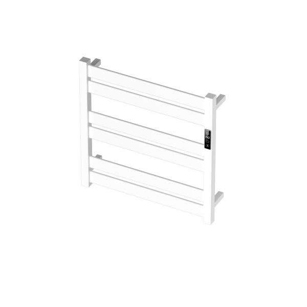 Полотенцесушитель дизайнерский электрический BAU Elite White 53х52, подключение справа, белый матовый