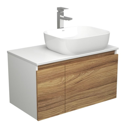 Комплект для ванной, 3 предмета (тумба Bau Dream Blackwood 80 + раковина BAU Stil Pro 50х40, белая, смеситель высокий Hotel Still)