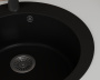 Мойка для кухни BAU Dream Black coal D 50, выпуск с сифоном в комплекте, черный уголь