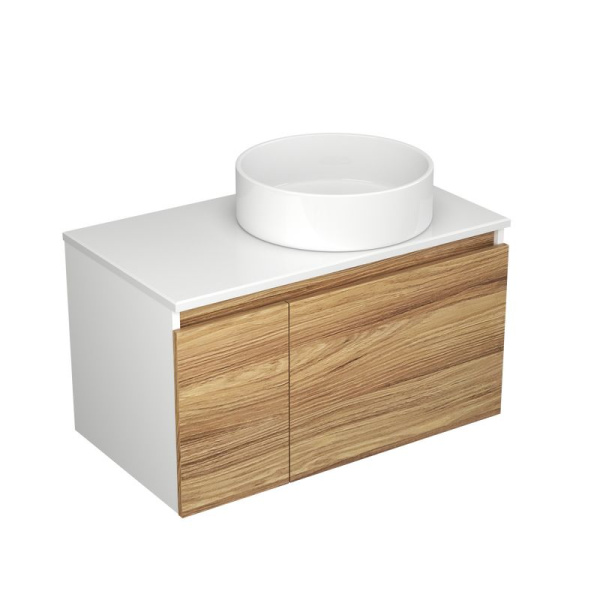 Тумба с раковиной (Тумба Bau Dream Blackwood 80, умывальник BAU Dream круглый D41)