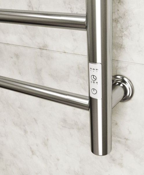 Полотенцесушитель электрический Маргроид BAU В10 30х80, П8 (3+3+2) с таймером справа, скрытый монтаж