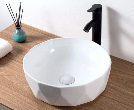 Раковина накладная на столешницу BAU Diamond D40, белая