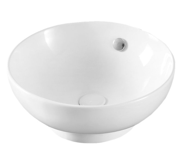 Тумба с раковиной и выпуском (тумба Bau Dream 60, графит + раковина чаша накладная круглая BAU Dream D41, выпуск клик-клак, белый)