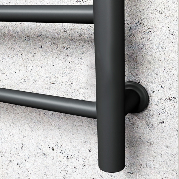 Полотенцесушитель водяной Маргроид BAU В10 50х80, П7 (2+3+2) боковое подключение 50, черный матовый RAL 9005