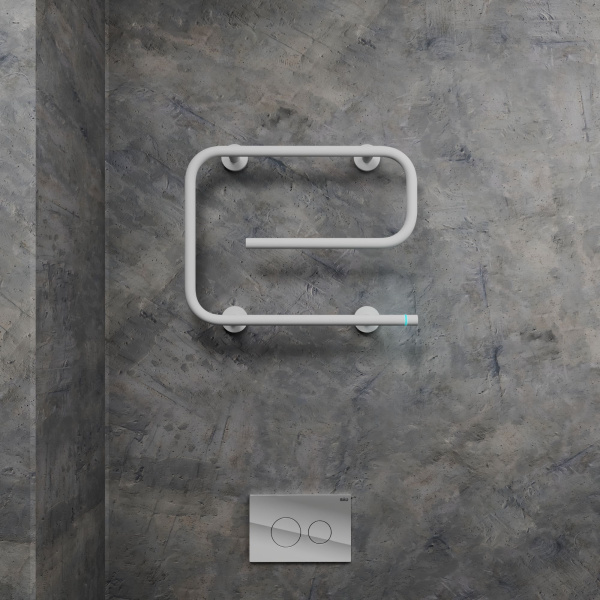 Полотенцесушитель электрический BAU E White 41х53, белый матовый