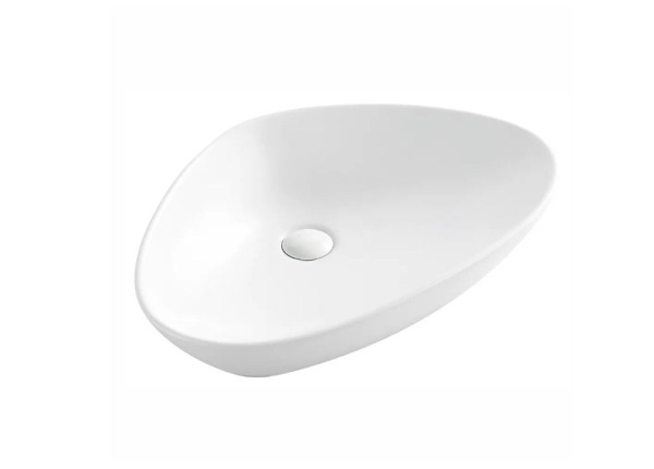 Тумба с раковиной и выпуском (Тумба Bau Dream Blackwood 80, умывальник BAU Triangle 59х39, выпуск клик клак, хром)