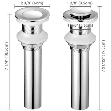 Тумба с раковиной и выпуском (Тумба Bau Dream Blackwood 80, умывальник BAU Nimb 50х36, выпуск клик клак, хром)